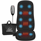 Heated Vibrating Back Massager for Chair - Neck & Lower Pain Relief