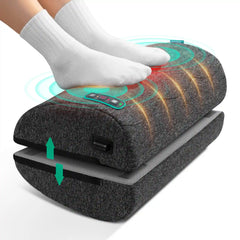 Ergonomic Heated Foot Rest with Vibration & Swing Function