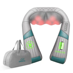Snailax Cordless Neck Massager with Heat, with Portable Carry Bag
