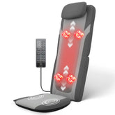 Foldable Massage Chair Pad, Long Track Dual with 3D Shiatsu Rollers 3 Height Settings