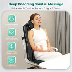 Snailax Heated Back Massager with Vibration