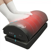 Snailax Adjustable Vibrating Foot Rest with Heat - Memory Foam & Non-Slip