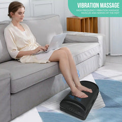 Snailax Adjustable Vibrating Foot Rest with Heat - Memory Foam & Non-Slip