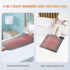 Snailax Electric Heating Pad for Back, Neck, Feet - Portable & Washable