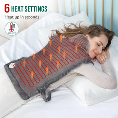 XL Electric Heating Pad - Full Coverage for Neck, Shoulders & Back Pain Relief