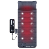 Heated Vibration Massage Mat - Full Body Massage Pad with Memory Foam
