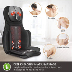 Snailax Full Body Massage Chair Pad, Shiatsu Neck Back Massager with Heat