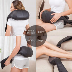 Shiatsu Neck Massager with Heat - Portable Neck and Shoulder Massager for Pain Relief