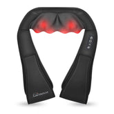 3D Shiatsu Neck & Shoulder Massager with Heat - Deep Kneading Massage Pillow