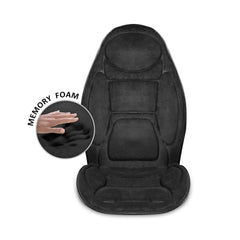 Heated Back Massager Pad for Chair - Vibrating Massage with Memory Foam