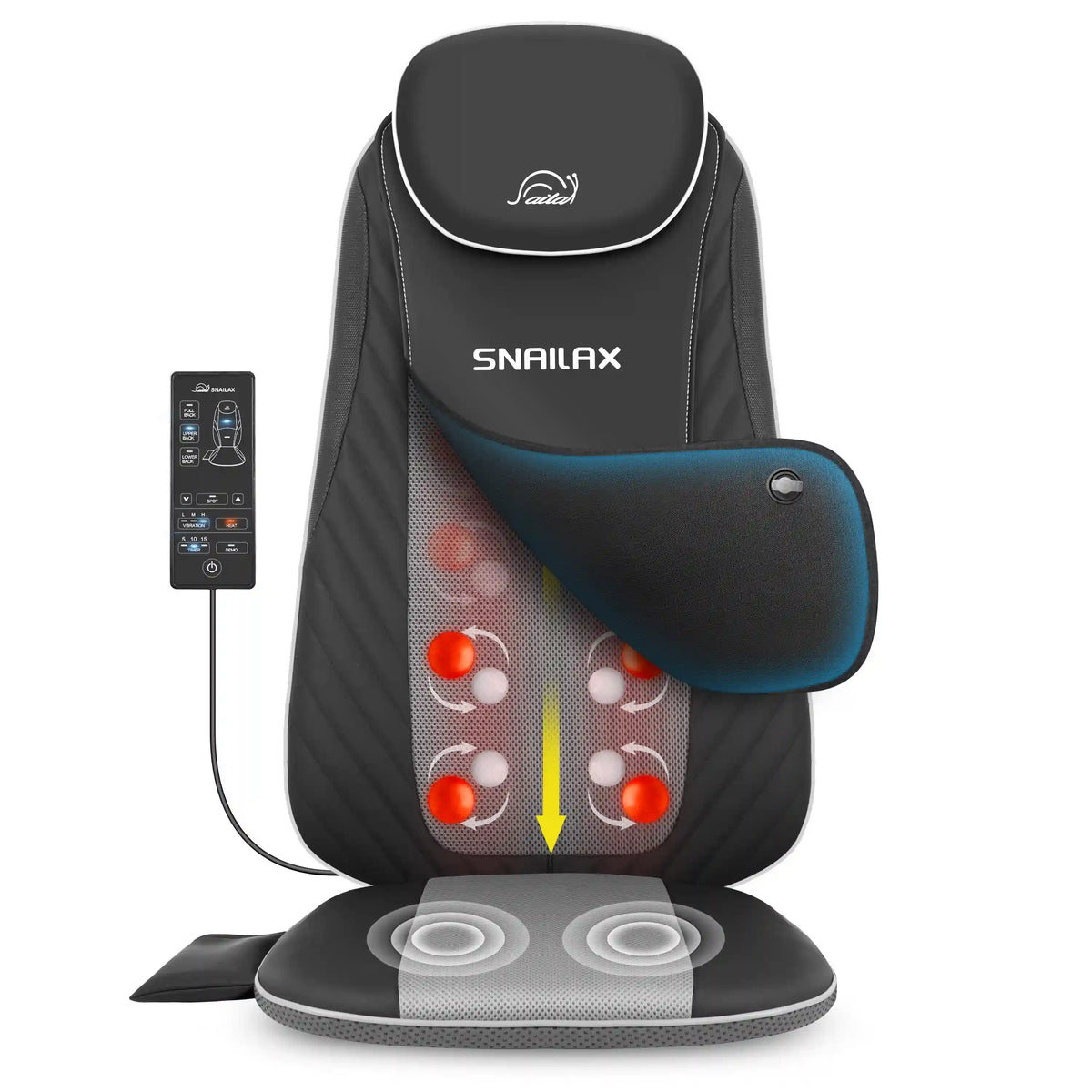 Snailax Heated Back Massager with Vibration