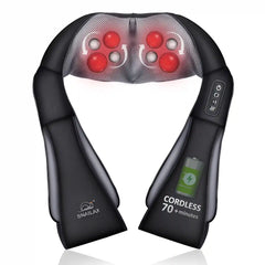 Shiatsu Neck Massager with Heat - Portable Neck and Shoulder Massager for Pain Relief