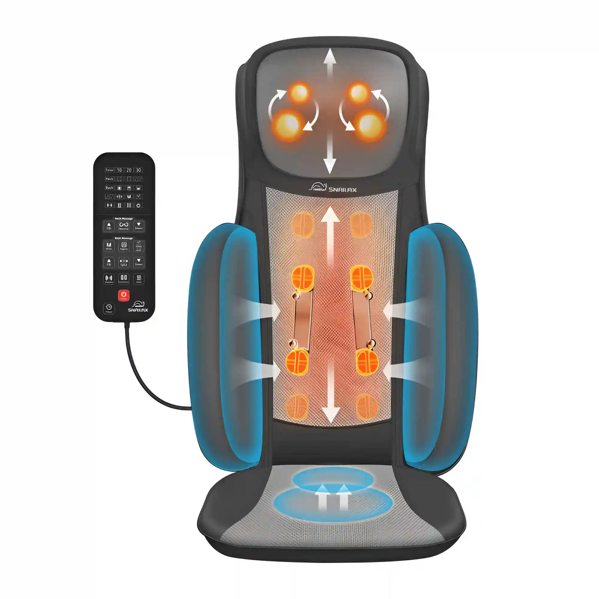 Full Body Massage Chair Pad, Shiatsu Neck and Back Massager with Heat