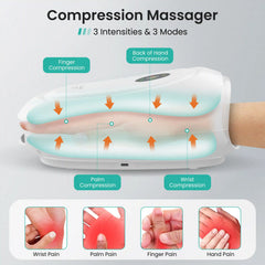 Rechargeable Hand Massager with Heat - Relief for Arthritis & Carpal Tunnel