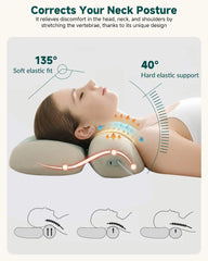 2026 Cordless Neck Massager with Heat, Remote Control Cervical Traction Massage Pillow
