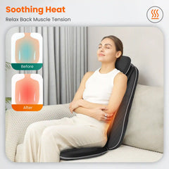 Snailax Heated Back Massager with Vibration