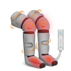 Leg Massager with Heat for Circulation, Air Compression Calf Foot Massager