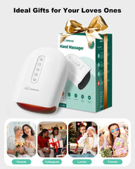 Cordless Hand Massager, 6 Levels Finger & Palm Pressure