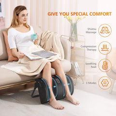 Snailax Shiatsu Foot and Leg Massager with Heat – Circulation Booster &  Varicose Veins