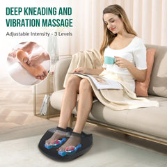 Snailax Shiatsu Foot Massager with Heat - Deep Kneading & Compression Therapy