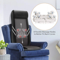 Snailax Heated Shiatsu Back Massager with Vibration - Neck & Shoulder Relief