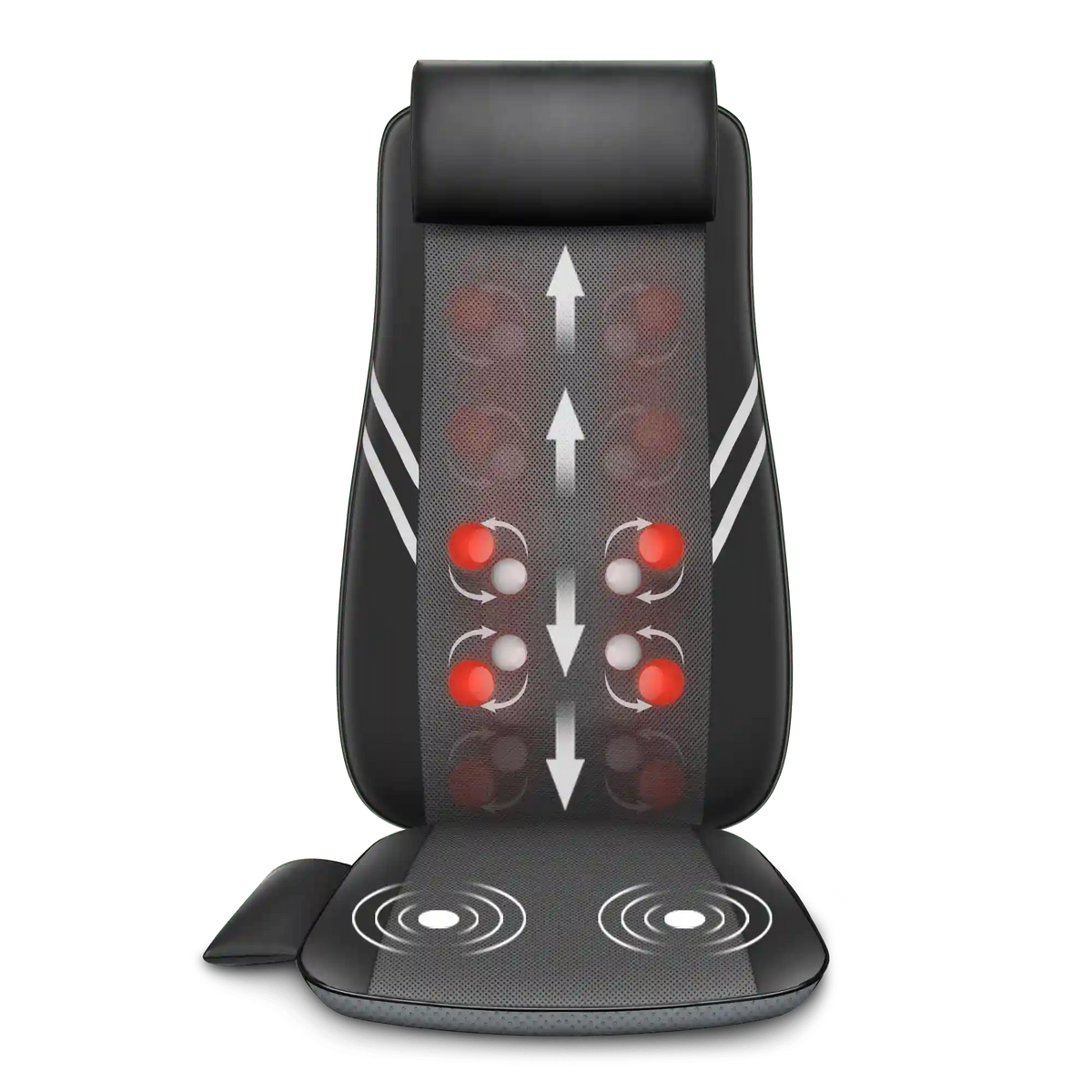 Snailax Heated Shiatsu Back Massager with Vibration - Neck & Shoulder Relief