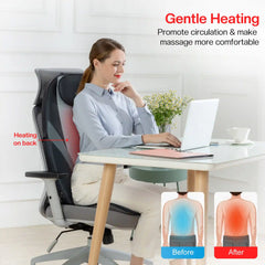 Snailax Shiatsu Massage Cushion- Heat Massage Chair Pad