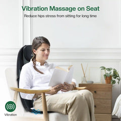 Snailax Shiatsu Massage Cushion- Heat Massage Chair Pad