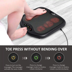 Snailax Shiatsu Foot & Back Massager with Heat Therapy - 2-in-1 Foot & Back Pain Relief