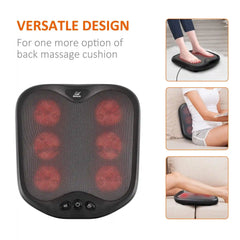 Snailax Shiatsu Foot & Back Massager with Heat Therapy - 2-in-1 Foot & Back Pain Relief