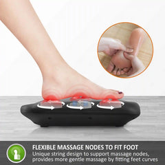Snailax Shiatsu Foot & Back Massager with Heat Therapy - 2-in-1 Foot & Back Pain Relief