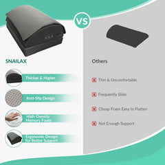 Snailax Adjustable Vibrating Foot Rest with Heat - Memory Foam & Non-Slip