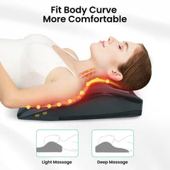 Heated Shiatsu Lower Back Massager - Neck Shoulder Pain Relief Massage Pad