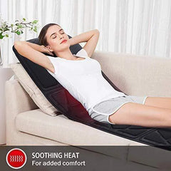 Heated Vibration Massage Mat - Full Body Massager Pad with Soothing Heat