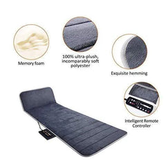 Heated Vibration Massage Mat - Full Body Massage Pad with Memory Foam
