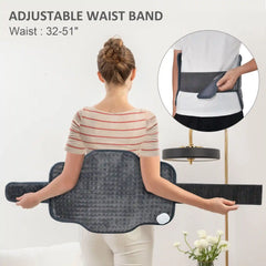 Snailax Large Heating Pad for Back, Neck & Shoulders - 6 Heat Levels for Pain Relief