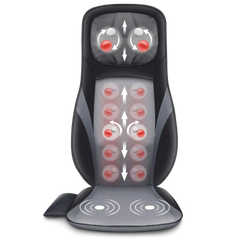 Snailax Shiatsu Back Massager with Heat - Deep Kneading Massage Chair Pad