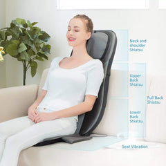 Snailax Shiatsu Back Massager- Back Kneading Shiatsu and Rolling