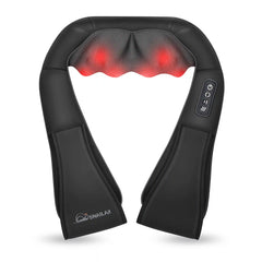 3D Shiatsu Neck & Shoulder Massager with Heat - Deep Kneading Massage Pillow