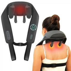 Shiatsu Neck & Shoulder Massager with Heat - Deep Kneading Shoulder & Back Pain Relief