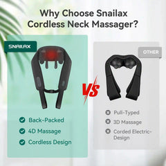 Shiatsu Neck & Shoulder Massager with Heat - Deep Kneading Shoulder & Back Pain Relief